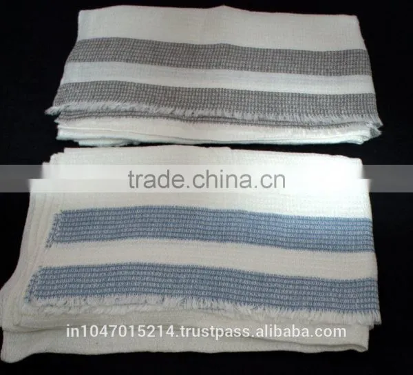 Organic Flax Linen Waffle Bath Towel -- Hand Woven photo-5