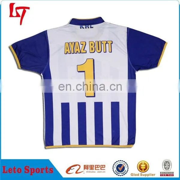 Sublimated Printing Elastic Rugby Jersey/college Rugby Shirt Football Wear/youth White Navy Rugby Jersey photo-2