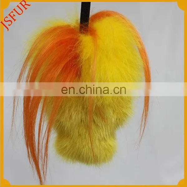 2016 New Design Accessory With Fox/Goat Fur Monster Keychain photo-2