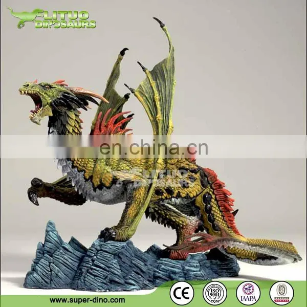 European Magic Fiberglass Dragon Sculpture photo-3