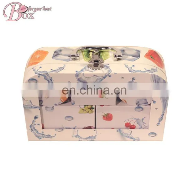 PVC Window Cardboard Funny Children Suitcase With Metal Lock photo-4