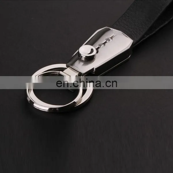 2016 New Design Push Button Leather Key Chains With Decorative Rhinestones photo-2