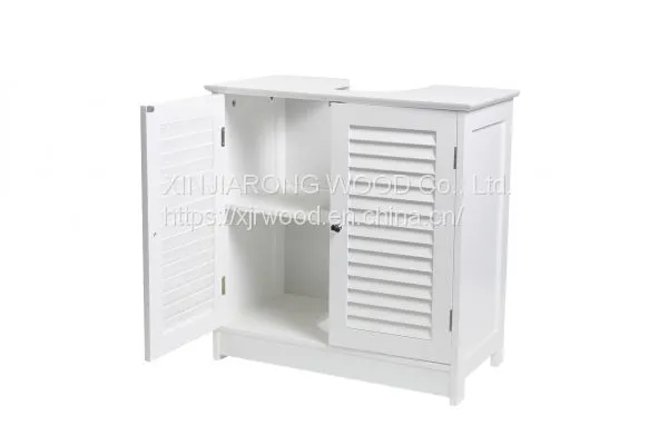 Bath Under Sink Storage Vanity Cabinet Florence Louvre This Bathroom Vanity Cabinet Florence is in Medium-density Fibreb photo-3
