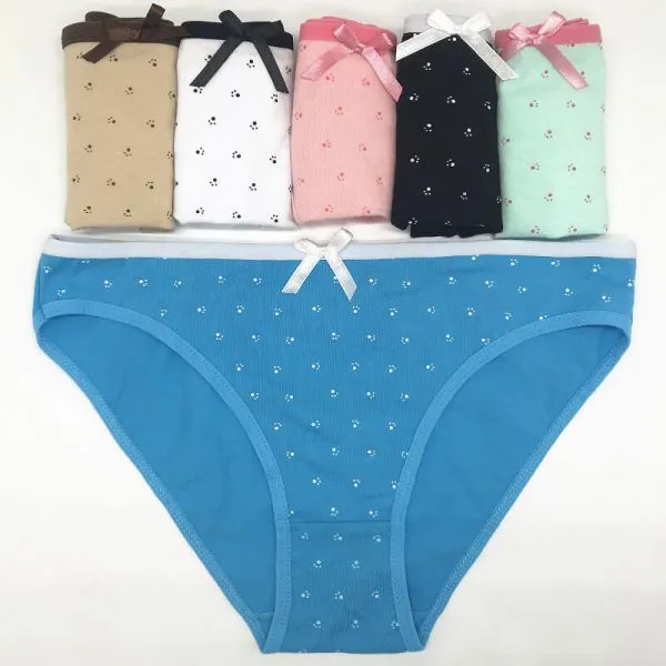 Yun Meng Ni Sexy Underwear Very Cute Dot Printed Ladies's Briefs Soft Cotton Panties photo-4