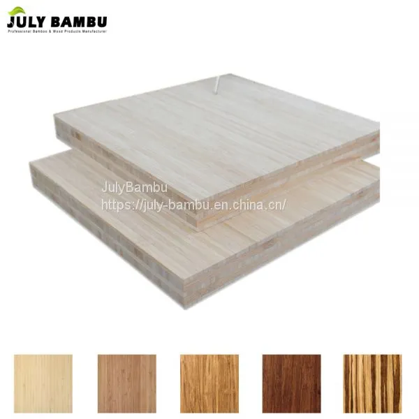 Indoor Used Vertical Laminated Bamboo Plywood 5 Ply Cross Bamboo Timber photo-3