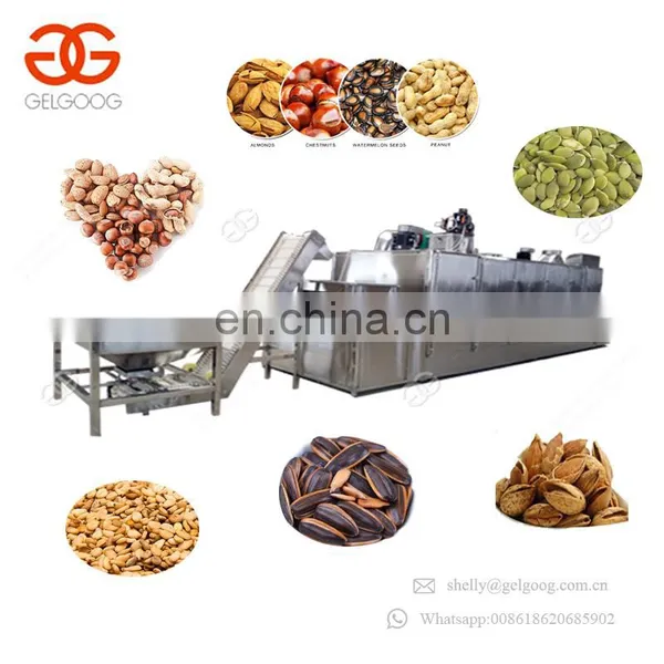 Pistachio Nut Peanut Sesame Barley Chickpea Flax Seed Roaster Pumpkin Seeds Roasting Machine Line For Sale photo-2