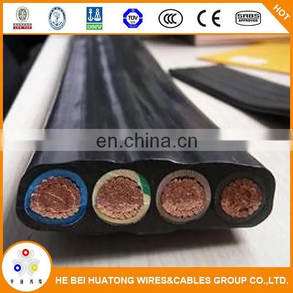 Water Resistant Flat PVC/RUBBER 3/4 Core Submersible Pump CABLE Price photo-3