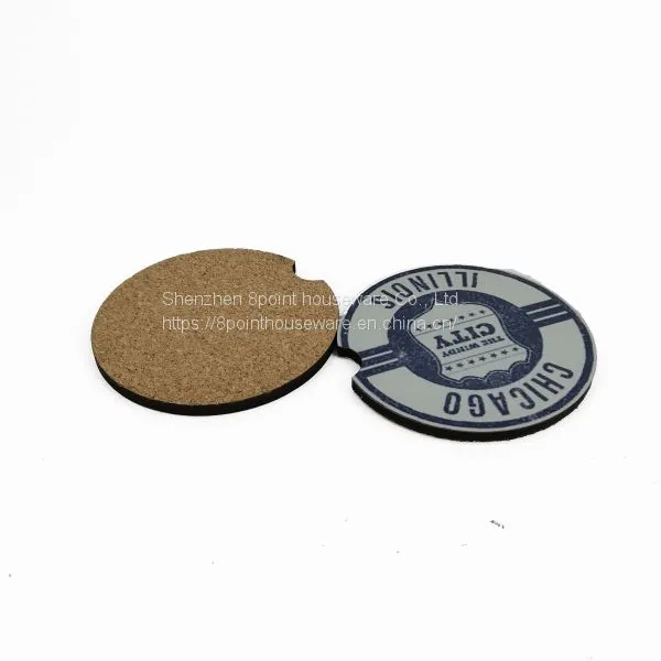 Bulk Sublimation MDF Car Cup Holder Coaster photo-2