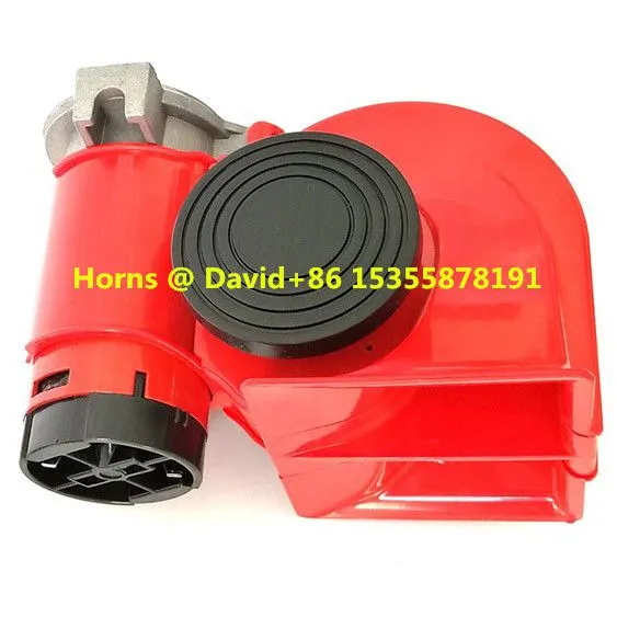 Electricity Machine Horn Air Horn Nautilus Red/chrome/black 15A 12V/24V Fixing Kit Compact Air Compact Twin Tones