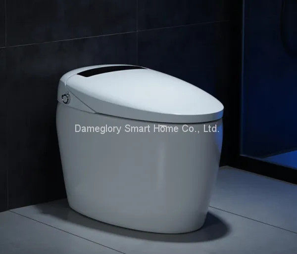 Smart Toilet K19035 LCD screen high technology one key knob easy operation foot induction flushing