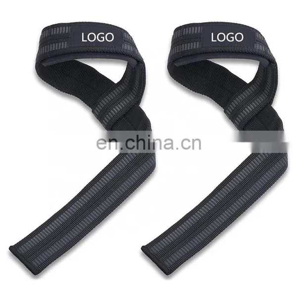 Big Grip No Slip Nylon Lifting Wrist Straps With Padded photo-2