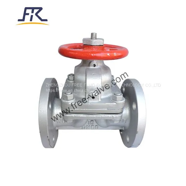Flanged Fluorine Lined Diaphragm Valve ANSI 150LB photo-3