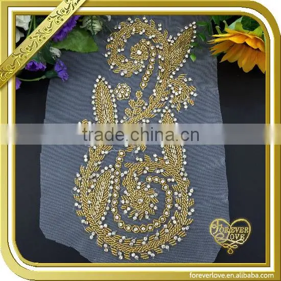 Large neckline applique, lace neck collar accessory FHA-023