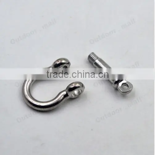 10 Pcs /Lot Silver Adjustable Paracord Buckle O-shaped Survival Shackle photo-6