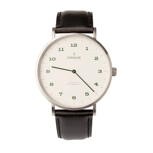 Stainless Steel Gents Fashion Watches Genuine Leather Ultrathin Quartz Man Watch photo-2
