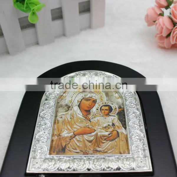 Virgin Mary of Jerusalem Wood Icon photo-4