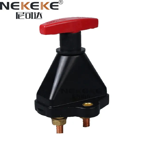 NEKEKE 12/24V Rotary Master Disconnect Switch Cut Off Auto Car Heavy Ducty Brass Screw Battery Switch
