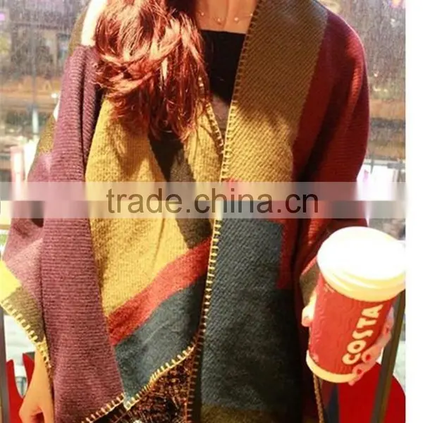 Ladies Fashion Colorful Warm Knitted Cardigan Sweater photo-3