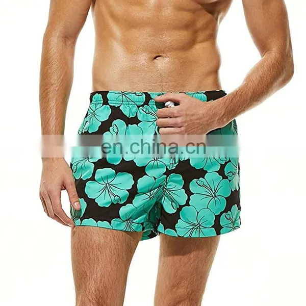2021 Mens Holidays Hawaii Flower Print Bathing Fashion-Board-shorts Swim Trunks photo-3