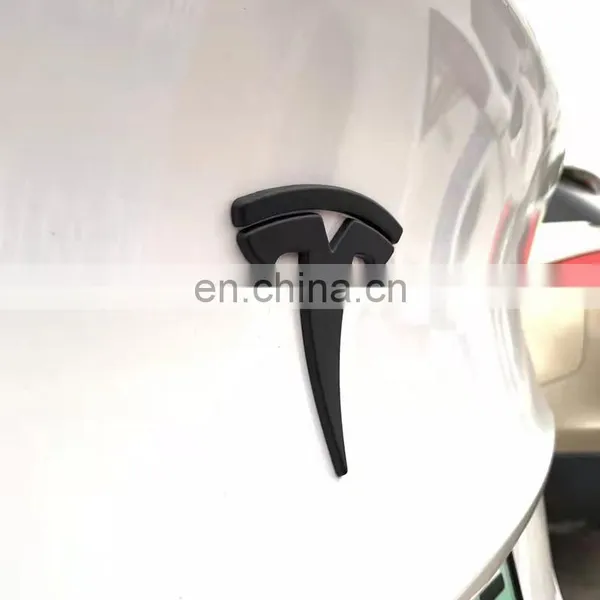 BAINEL Carbon Fiber Exterior Sticker Badge Logo Set For TESLA Model 3/Y 1494950-00-A 1494949-00-A photo-3