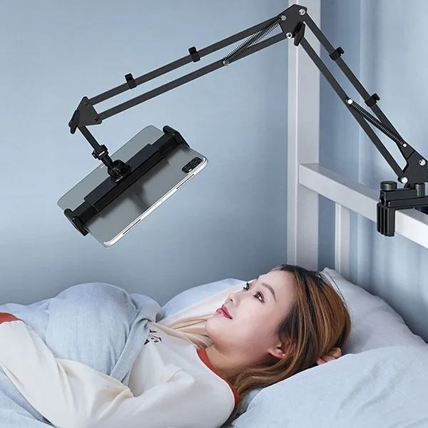 2022 New Arrival Flexible Bedside Desk Mount Clip Phone Bracket Holder Long Arm Bed Lazy Tablet Stand for IPad Smartphone photo-4