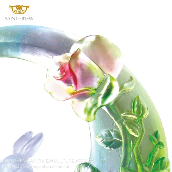 2023 New Years Gift Crystal Trophy Office Decoration Zodiac Rabbit Custom High Quality Wholesale photo-3