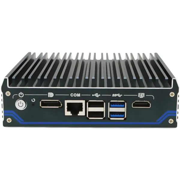 Partaker Fanless Soft Router Intel J6412 Mini PC Micro Firewall 4 x Intel I225-V 2.5G LAN HDMI DP OPNsense Firewall Appliance photo-2