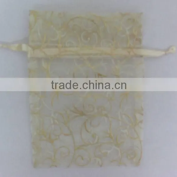 Orange Velvet Drawstring Present Pouch Printed With Dots and Nuts Bags for Packing Party Candy/festive Gifts photo-2