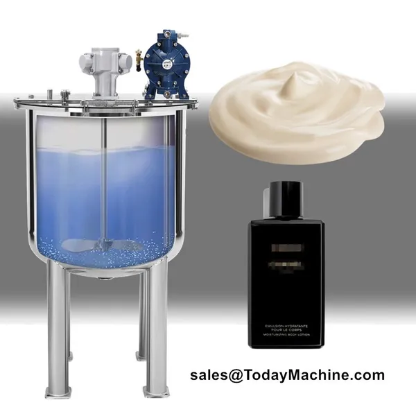 Vacuum Homogenizing Emulsifying Mixer Lotion Sunscreen Cosmetic Mixing Tank Production Equipment