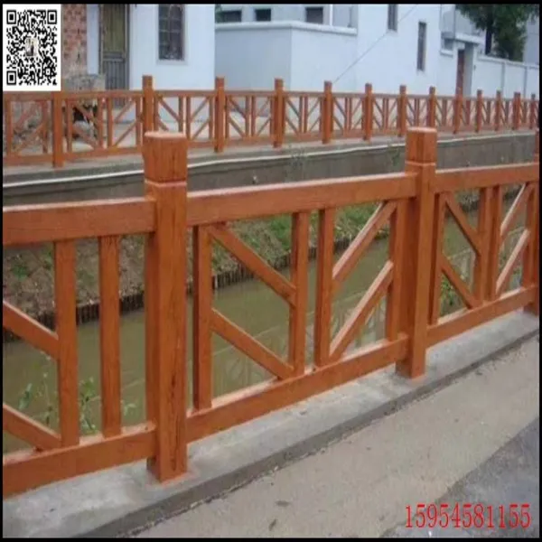 Cement Wood Imitation Railing Molds, for Scenic Area Fence Decoration, Factory Supply, Specifications Can be Customized photo-2