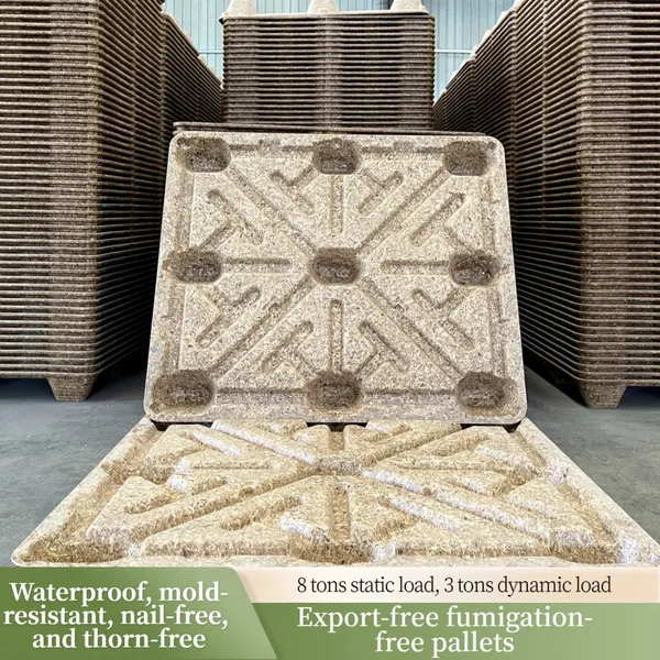 Export-Grade Molded Wood Pallet (Fumigation-Free) — ISPM 15 Certified — 4-Way Entry