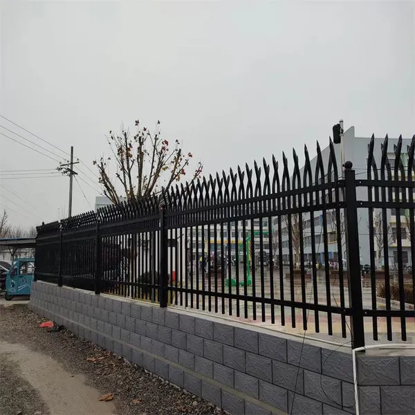 Black Aluminum Wrought Iron Picket Fence - Galvanized Steel Garden Fencing photo-5