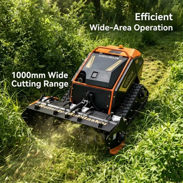 Industry Use Rough Cutting and Mulching 1000mm Factory Direct Sales Low Price Buy Online Remote Operated Versatile Flail Mower