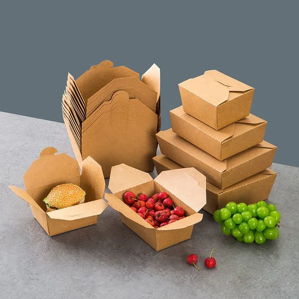 Food Grade Kraft Paper Packaging Foldable Box