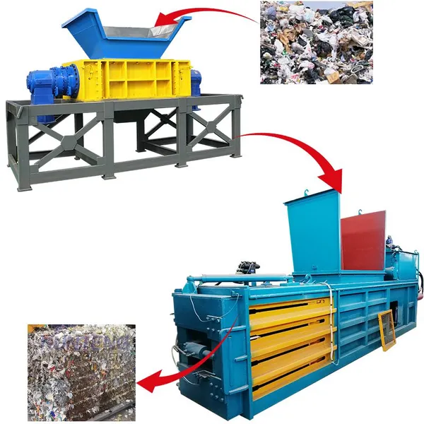 Solid Waste Scrap Metal Shredder Copper Wire Shredder Machine Shredded Metal Baling Machine EPC