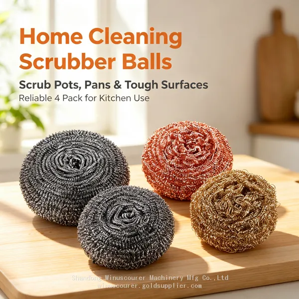 High Density Brass Wire Scrubebr Anti-Shed Steel Wool Ball photo-4