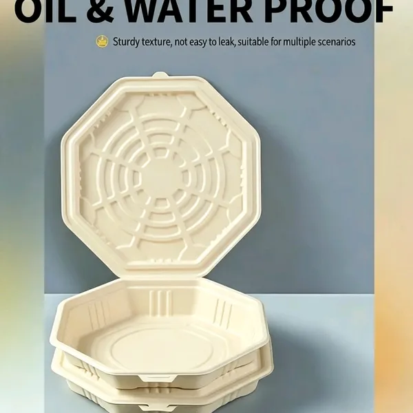 Used in Pizza Delivery: Lightweight Yet Sturdy Paper Pulp Pizza Box With Stacking Strength