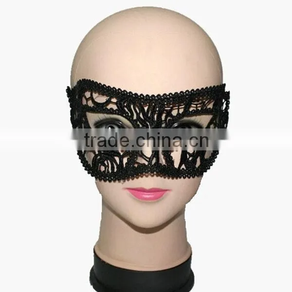 Ladies Sexy Pretty Evening Party Hollow Lace Masquerade Eye Mask Black/White Masquerade Ball Eye Masks photo-5
