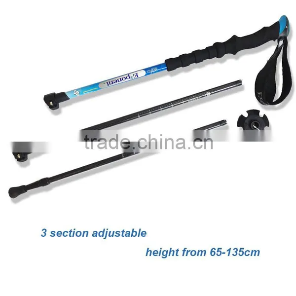 External Quick Lock 100% Carbon Fiber Trekking Pole Climbing Stick Supplier's Choice photo-3