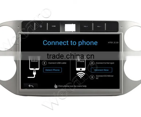 Wecaro 10.1" WC-VT1013 Android 4.4.4 Car Dvd Player Touch Screen for vw Tiguan Car Radio Android A9 Cpu 2013 2014 2015 photo-3