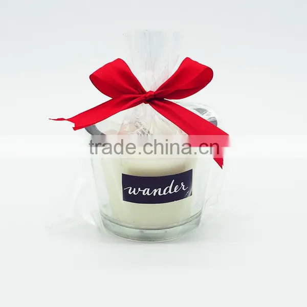 Black Glass Candle Jar,black Candle Holder With Color Ribbon photo-4