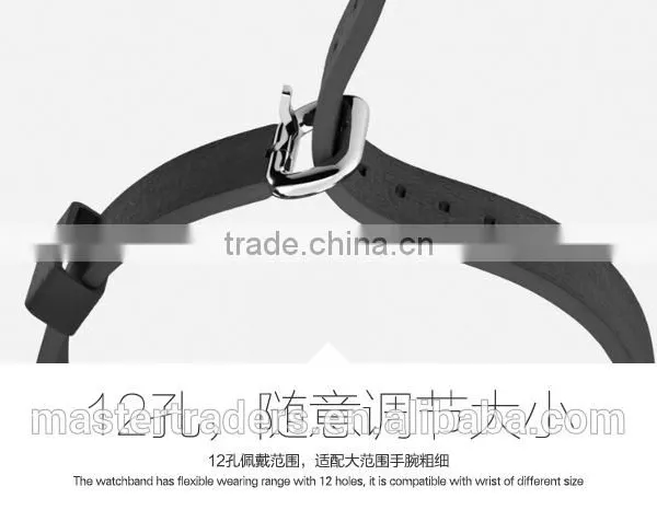 Original Rock 38MM Buckle Genuine Leather Watch Band Wrist Strap With 12 Holes For Apple Watch MT-3510 photo-3