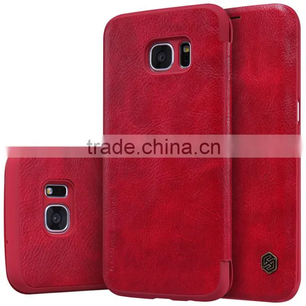 Nillkin Brand Qin Series Luxury Card Holder Case for Samsung S7 Edge Shockproof Flip Leather Case MT-5515 photo-5