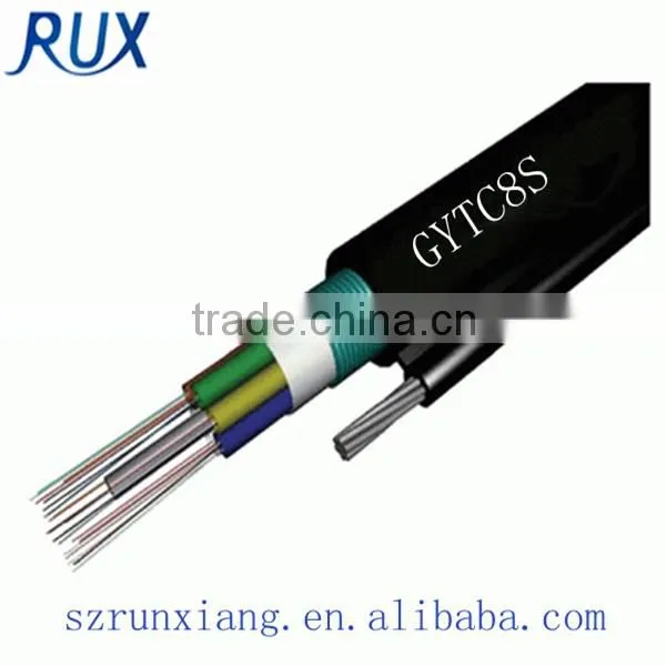 Undergrand Optical Fibers Cable / GYTC8S 24 Core Fiber Optical Cable