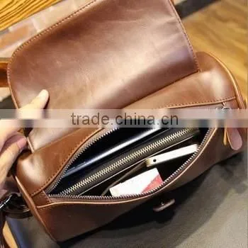 Fashion pu Leather Men Messenger Bags Travel Bags Sport Bag Shoulder Bag Waist Packs photo-2