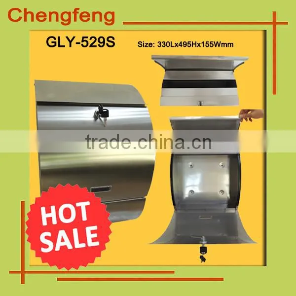 Hot Sale Wall Mounted Stainless Steel Mailbox photo-5