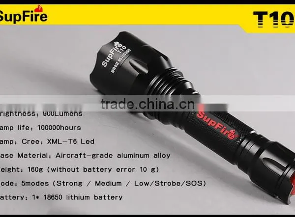 SupFire T10 High Liumen Green Led Hunting Flashlight photo-2
