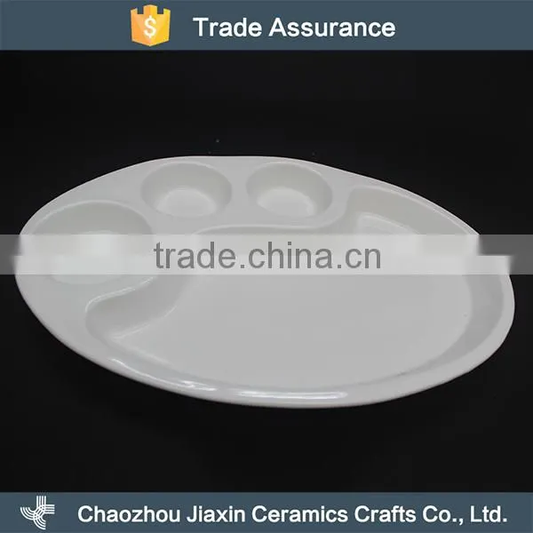 Fashionable Bear's Paw Design Restaurant White Porcelain Snack Dish