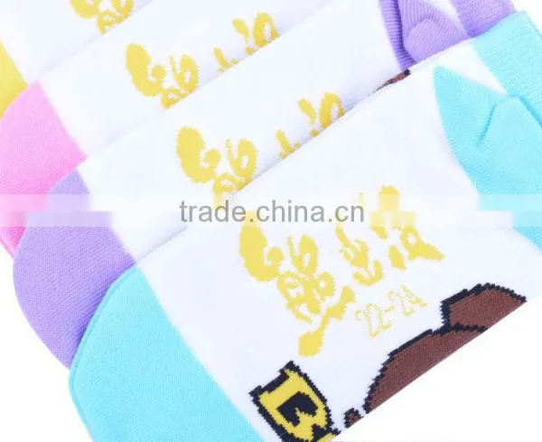 2015 New Arrival Multicolor Animal Pattern Pure Cotton Tube Children Socks photo-2