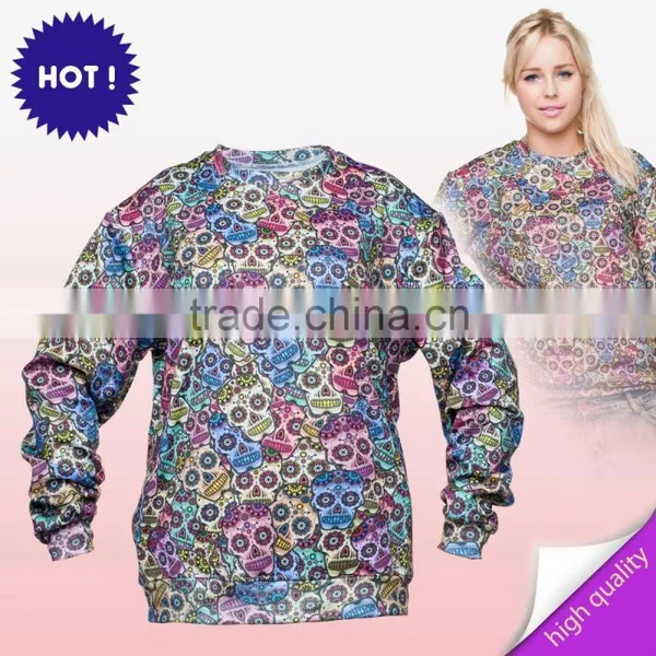 Fashion Mexican Scull High Quality 3d Digital Print Fullprint Crewneck Sweatshirt Spring Autumn Unisex Custom Oversized Pullover photo-6